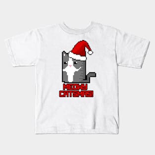 Purrfect Meowy Catsmas Kids T-Shirt